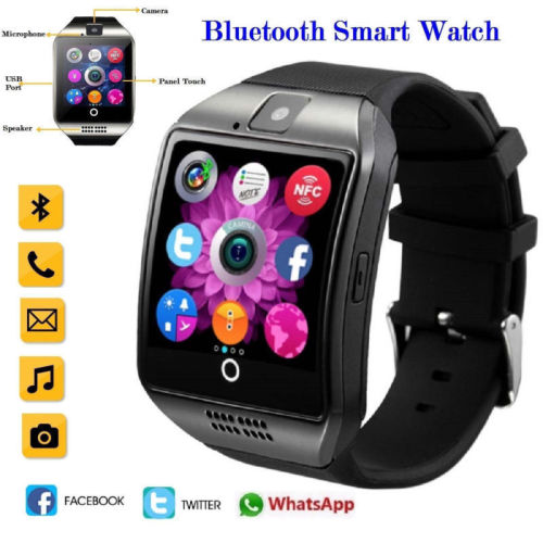 Q18 Bluetooth Smart Watch Clock Support SIM Card For iPhone Android Samsung Mate