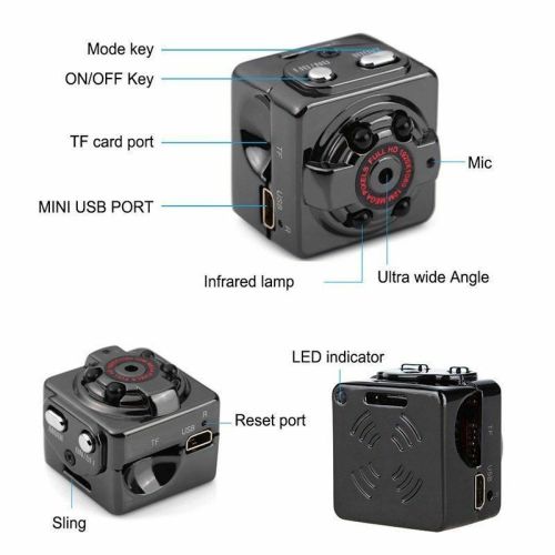 HD Mini Sports DVR Spy Camera Hidden Camcorder IR Night Vision Cam