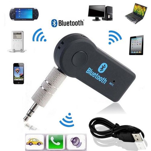 Wireless Bluetooth Adapter 3.5mm Aux Audio Music Receiver Stereo Car Mic