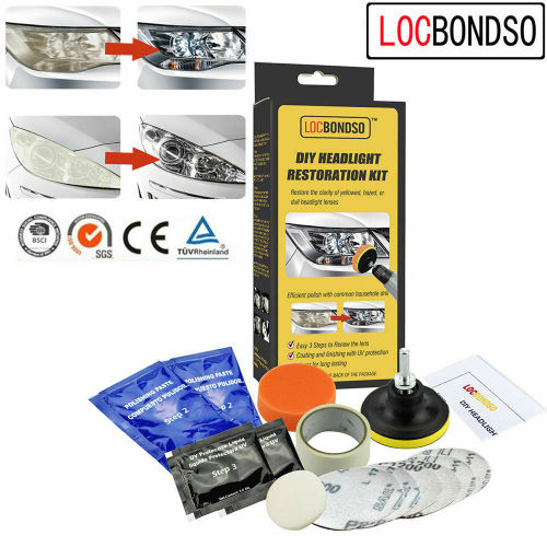 Car Headlight Lens Restoration DIY System Professional Restorer Polishing Kit