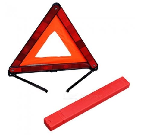 Auto Triangle Reflective Emergency Fault Safety Tripod Stop Parking Signs Folded