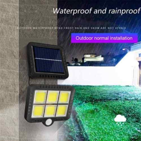 COB 120LED Solar Light Motion Sensor Waterproof Outdoor Path Night Lighting Lamp