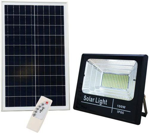 100W Outdoor Solar Power LED Lights Garden Wall Lamp Waterproof