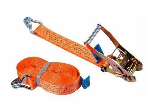 Heavy Duty 10m X 50mm Ratchet Tie Down Strap Trailer Cargo Belt Truck Tie