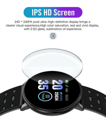 119plus Smart Bracelet Fitness Tracker Heart Rate Blood Pressure Monitor watch