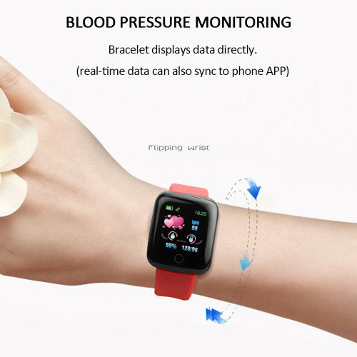 116-PLUS Smart Watch Waterproof Health Tracking Fitness Smart Bracelet