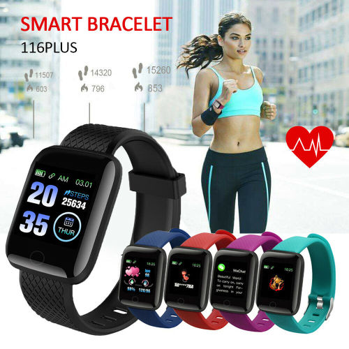 116-PLUS Smart Watch Waterproof Health Tracking Fitness Smart Bracelet