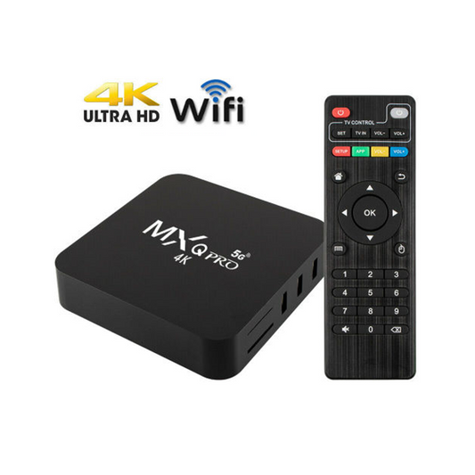 MXQ Pro 4K Ultra HD 64Bit Wifi Android 7.1 Quad Core Smart TV Box Media Player