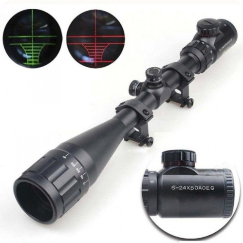 6-24 X 50AOEG Rifle Scopes For Rifles And Air Guns