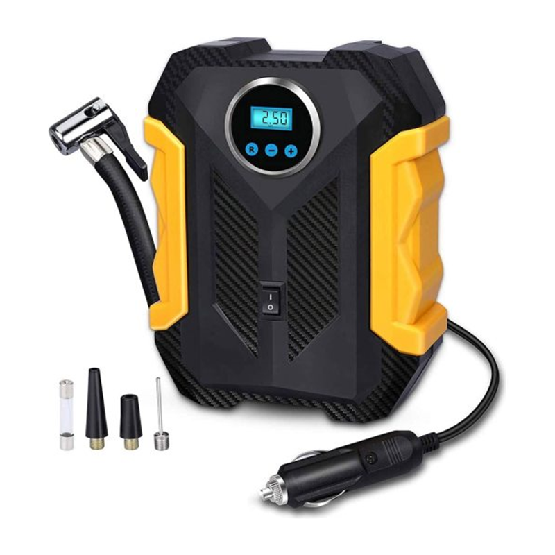 Digital Air Compressor Car Automatic Pump Portable Tire Inflator With LED Light DC 12V