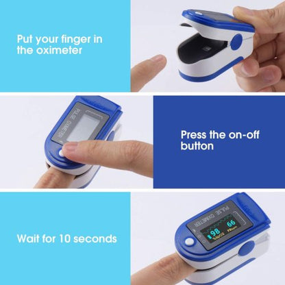 Monitor Fingertip Blood Oxygen Saturation Pulse Oximeter with LED Display