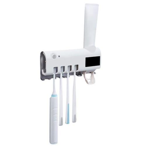 Sterilizing Toothbrush Holder & Toothpaste Dispenser