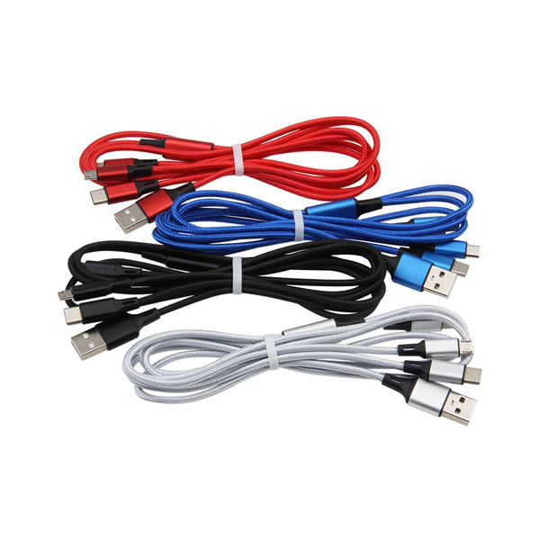 3 in1 Multi USB Charger Charging Cable For iPhone Android Type-c