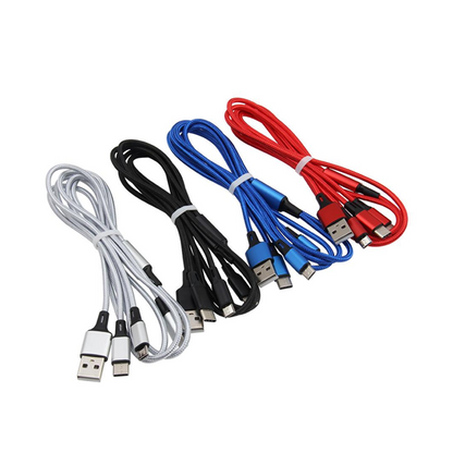 3 in1 Multi USB Charger Charging Cable For iPhone Android Type-c